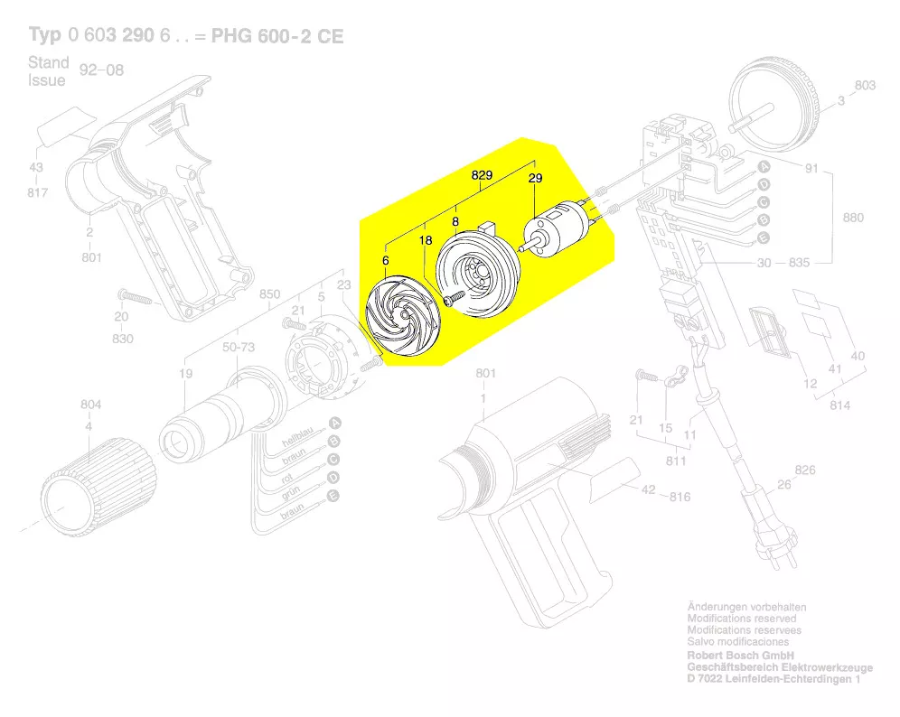 Moteur réf. 1 609 202 611 Bosch